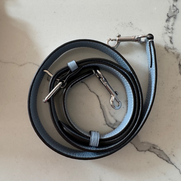 Coach Lonnie Baguette in signature marble blue jacquard - Picture 4 of 7